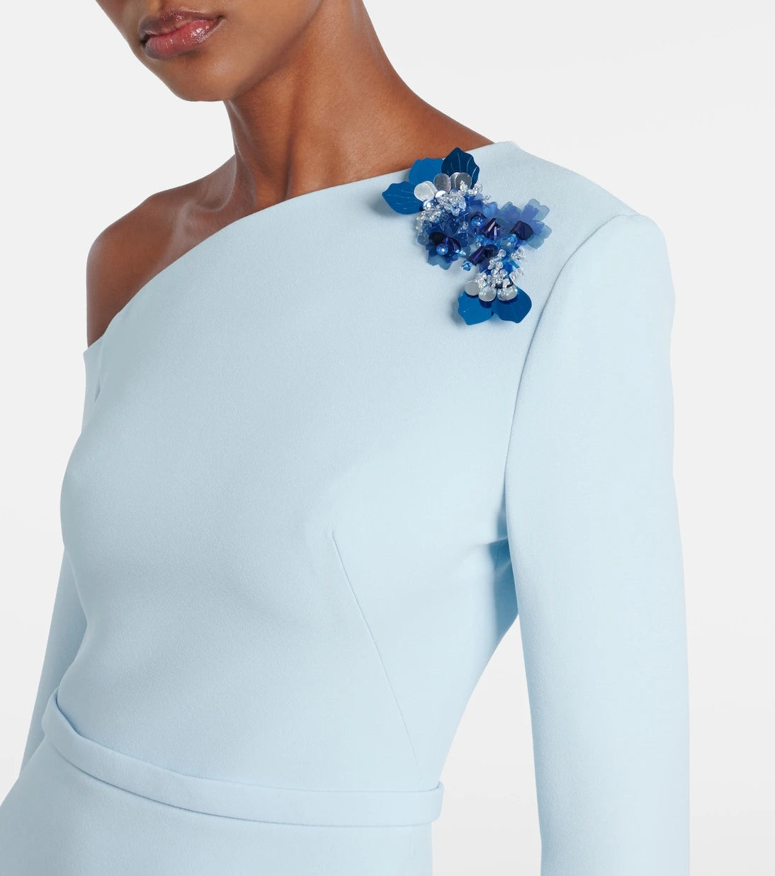 Safiyaa - Rinna embellished crêpe gown