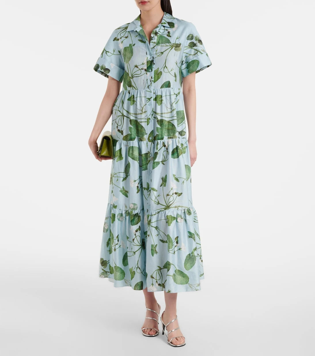 Erdem - Tiered floral cotton midi dress