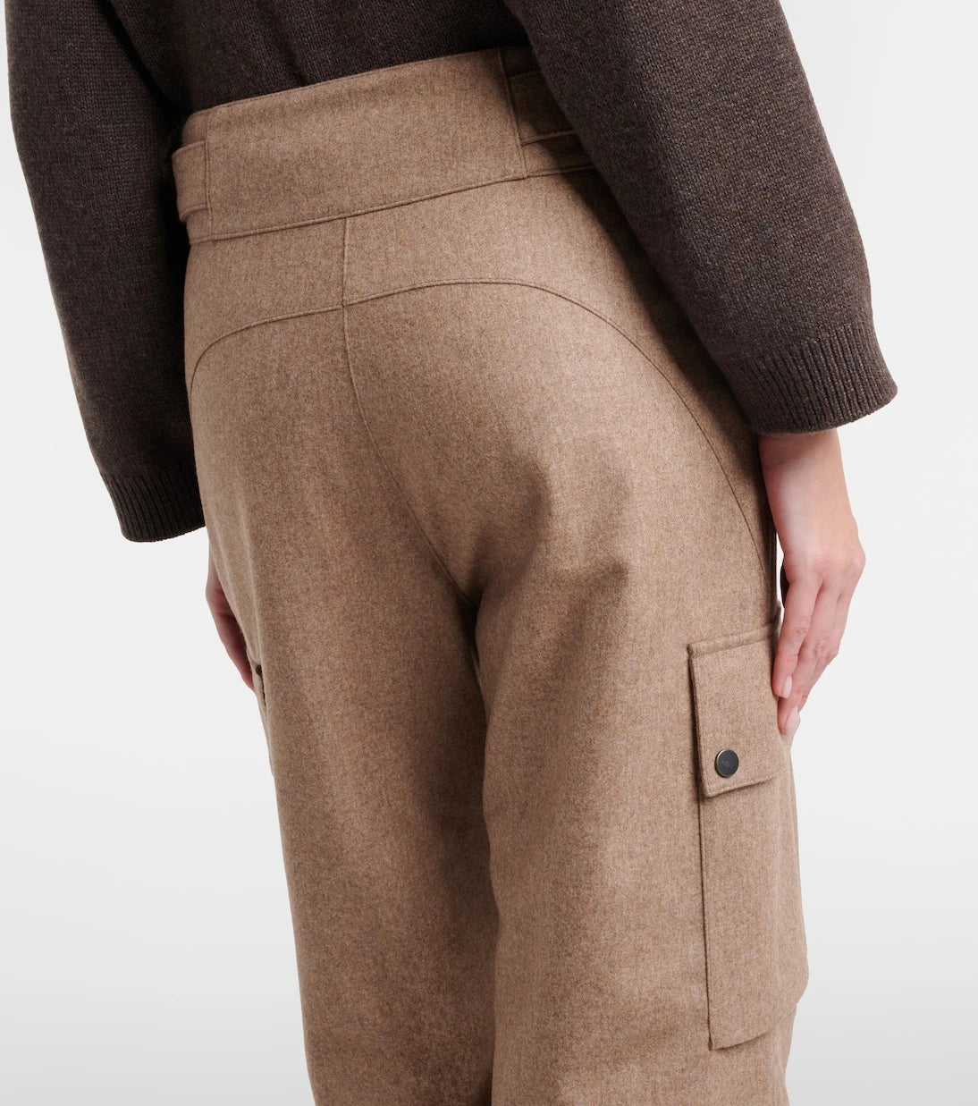 Brunello Cucinelli - Virgin wool flannel cargo pants