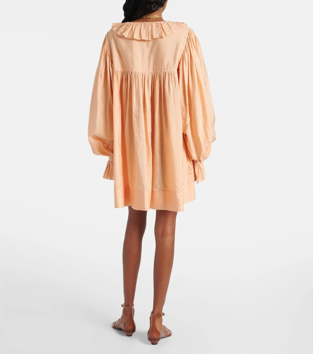 Chloé - Ruffled jacquard minidress