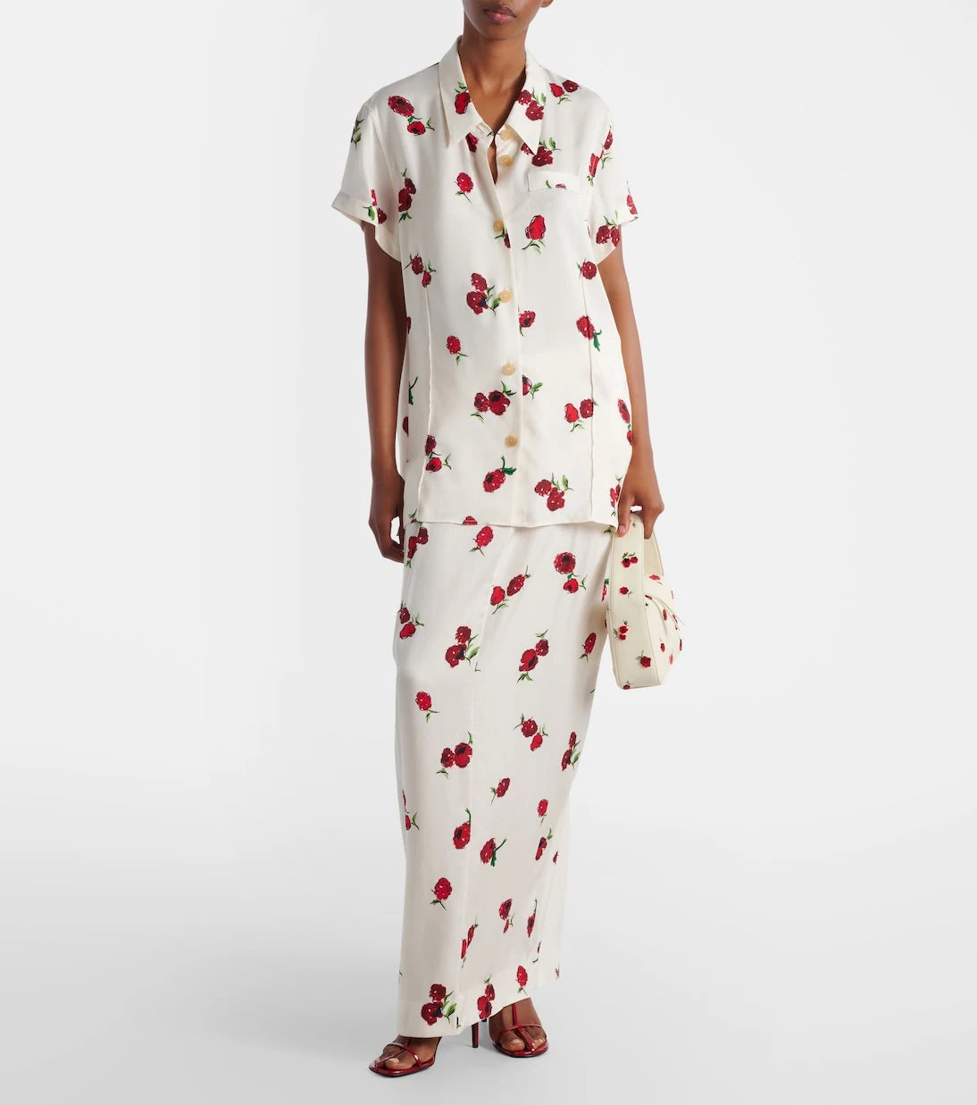 Khaite - Keefe printed twill shirt