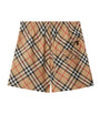 Burberry Yellow Twill Check Shorts
