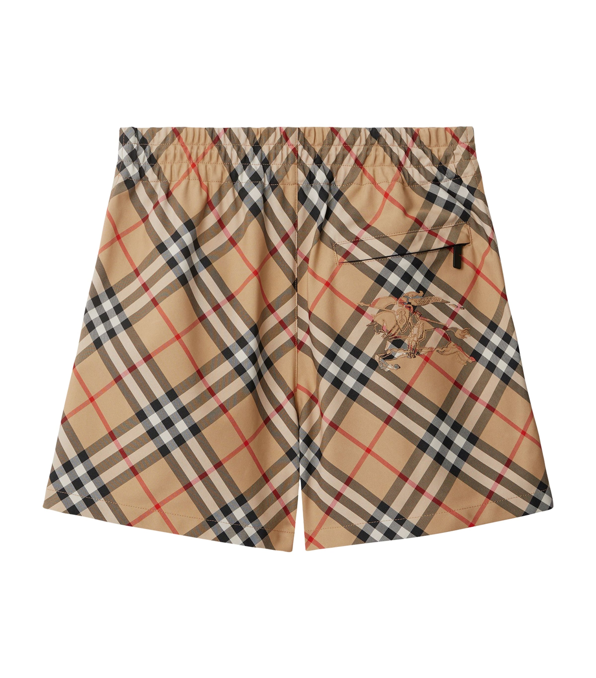 Burberry Yellow Twill Check Shorts