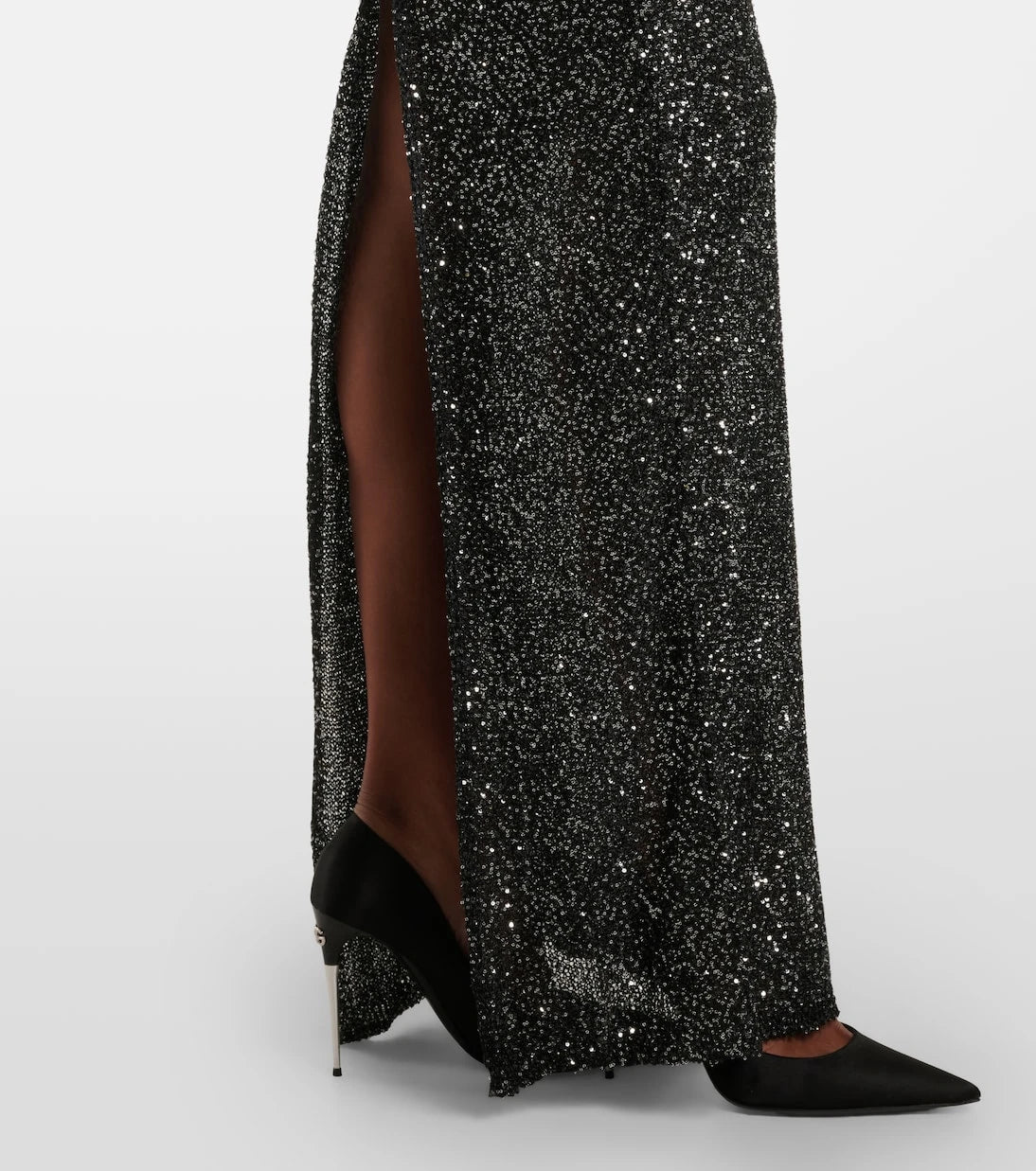 Alessandra Rich - Sequined open-back gown