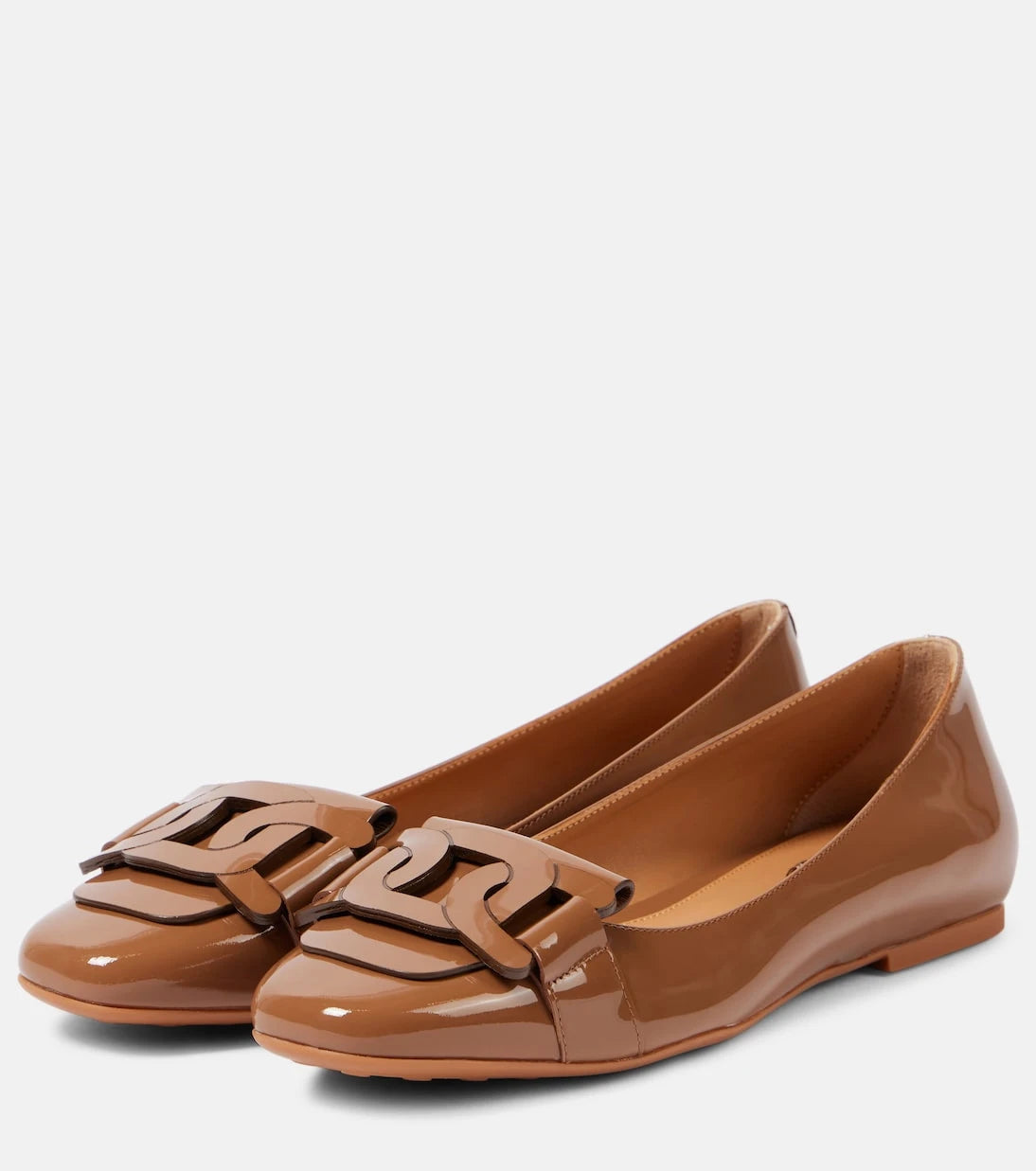 Tod's - حذاء باليه كيت من الجلد اللامع