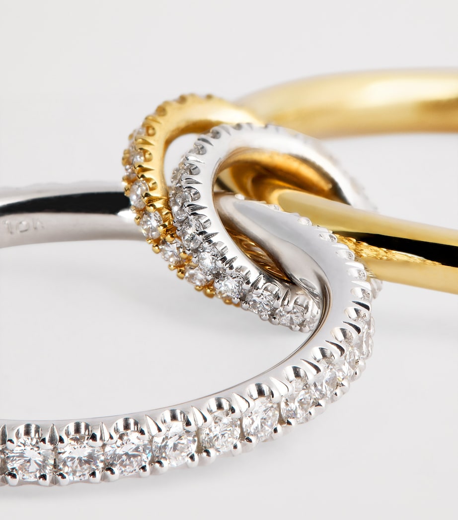 Yellow Gold, White Gold and Diamond Ceres Ring
