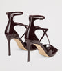 Jimmy Choo Burgundy Azia 95 Leather Sandals