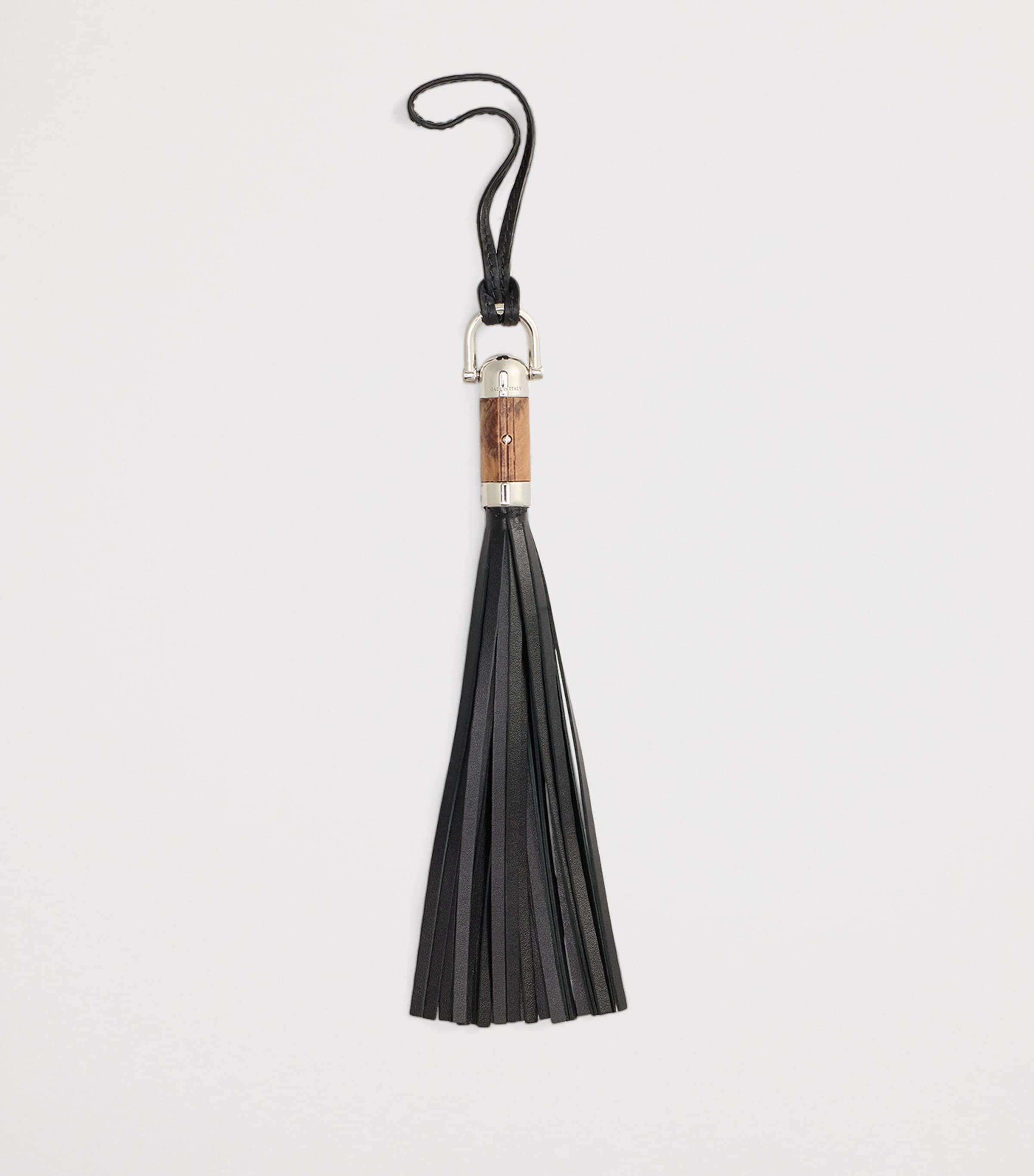 Calfskin The Ralph Tassel Bag Charm BLACK