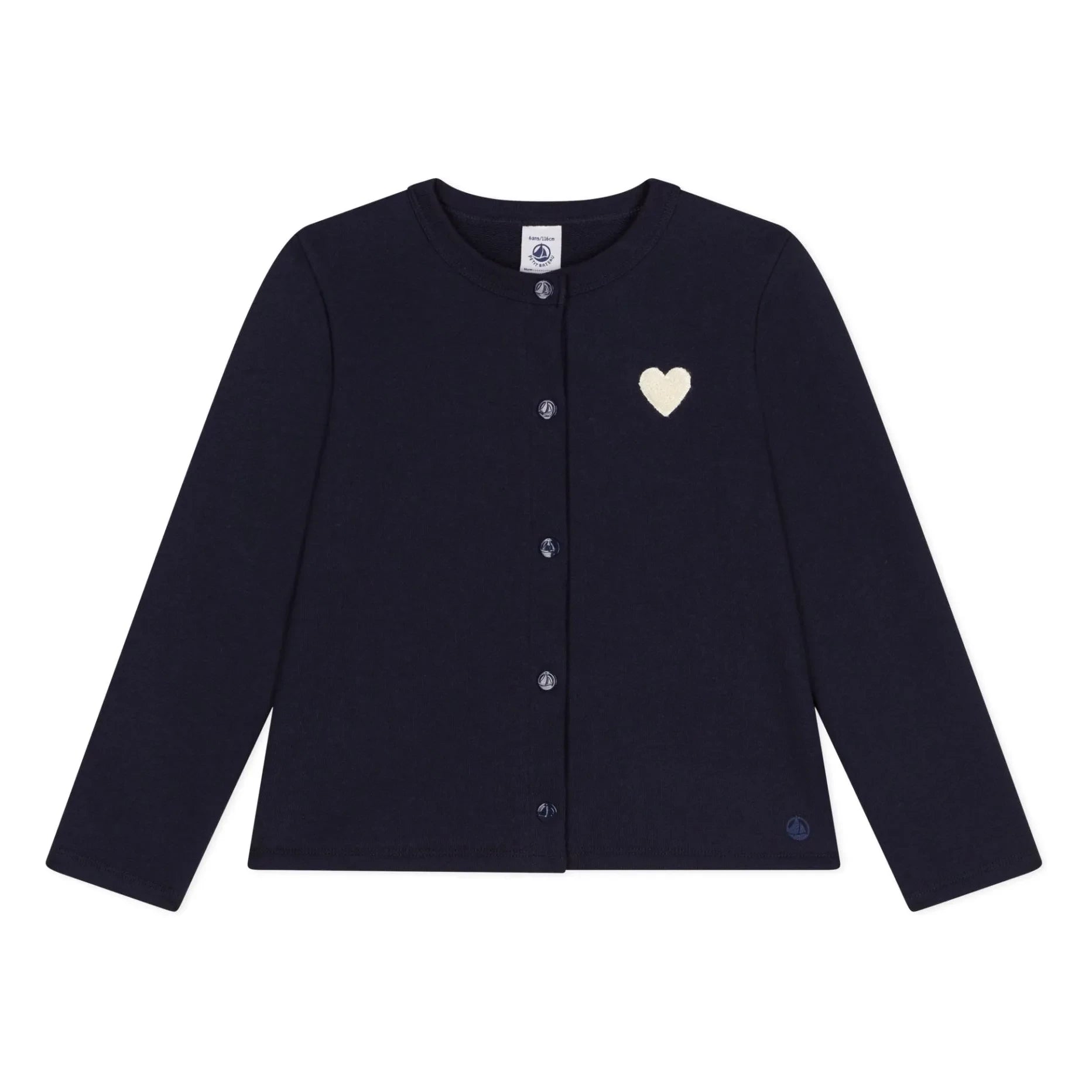 Petit Bateau - Cardigan Molleton | Navy blue