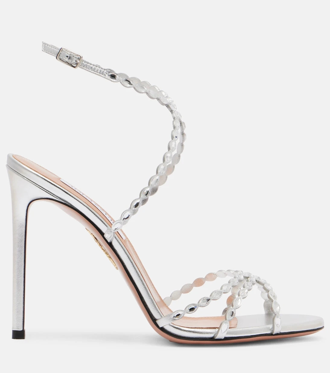 Aquazzura - Love Struck 105 embellished leather sandals