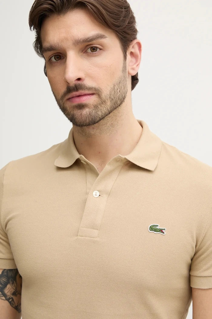 Lacoste Yakalı Pamuklu Tişört Koszulka Lacoste Piqué Polo Shirt PH4012 02S