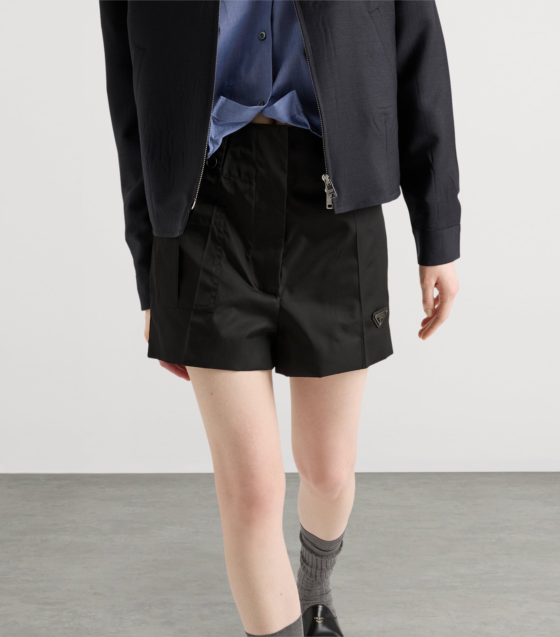 Prada Black Re-Nylon Shorts