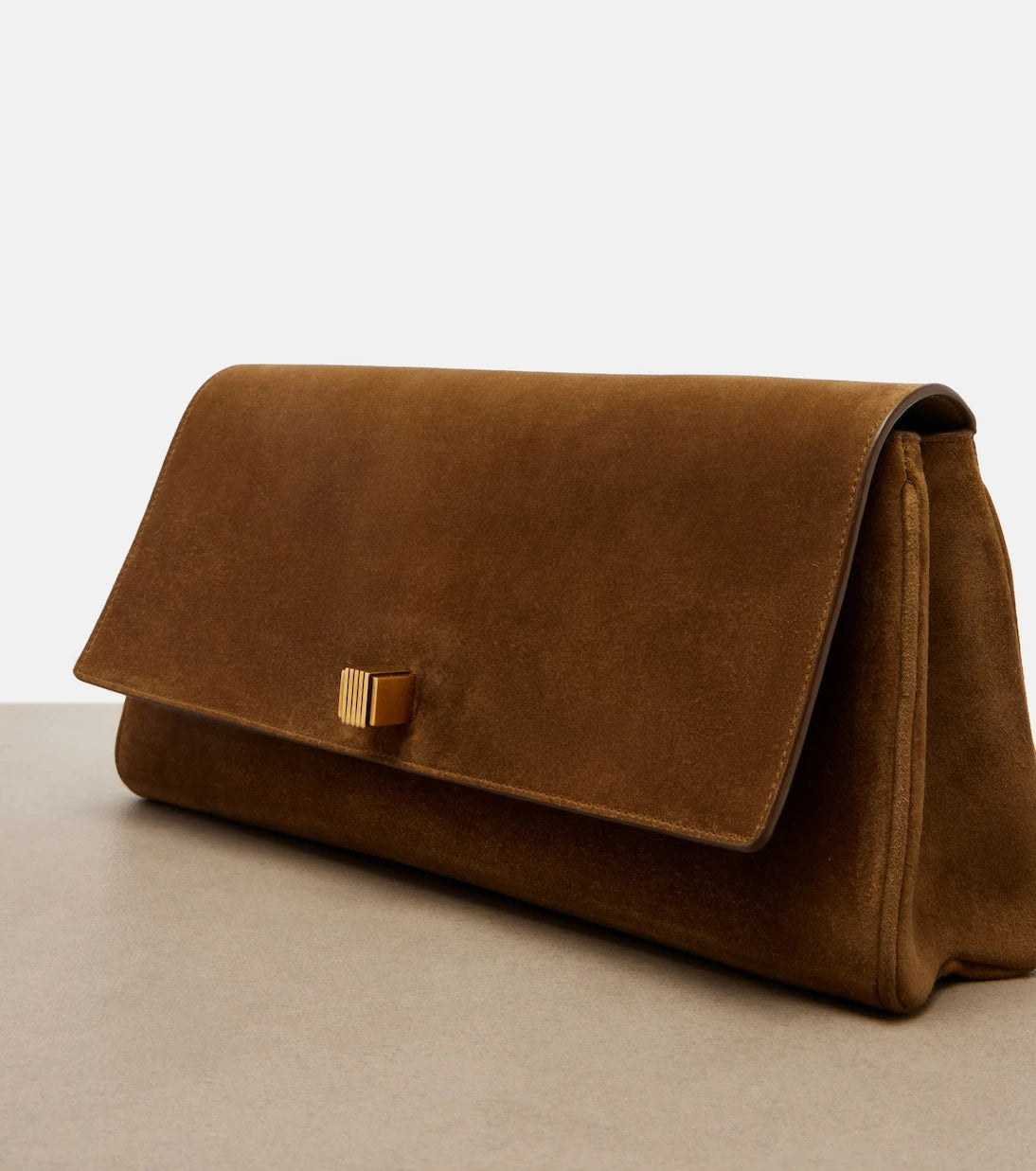 Khaite - Audrey suede clutch