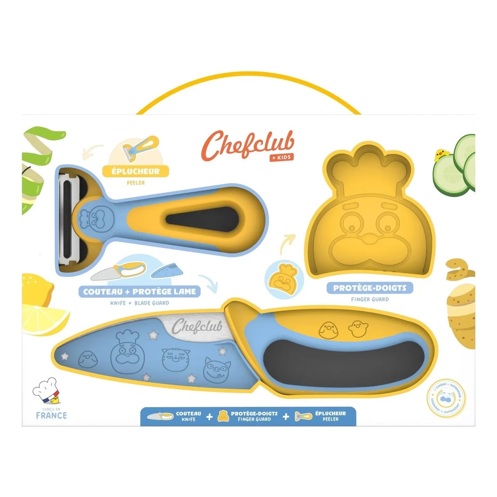 Chefclub - Peeler and knife kit | Yellow