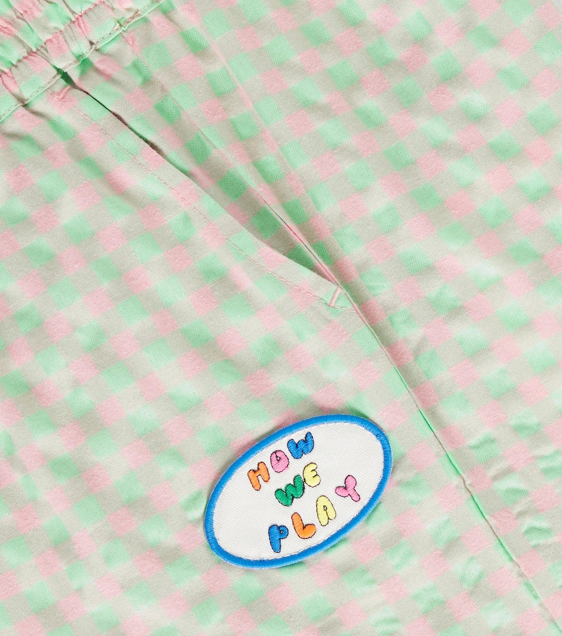 Jellymallow - Play checked cotton-blend shorts
