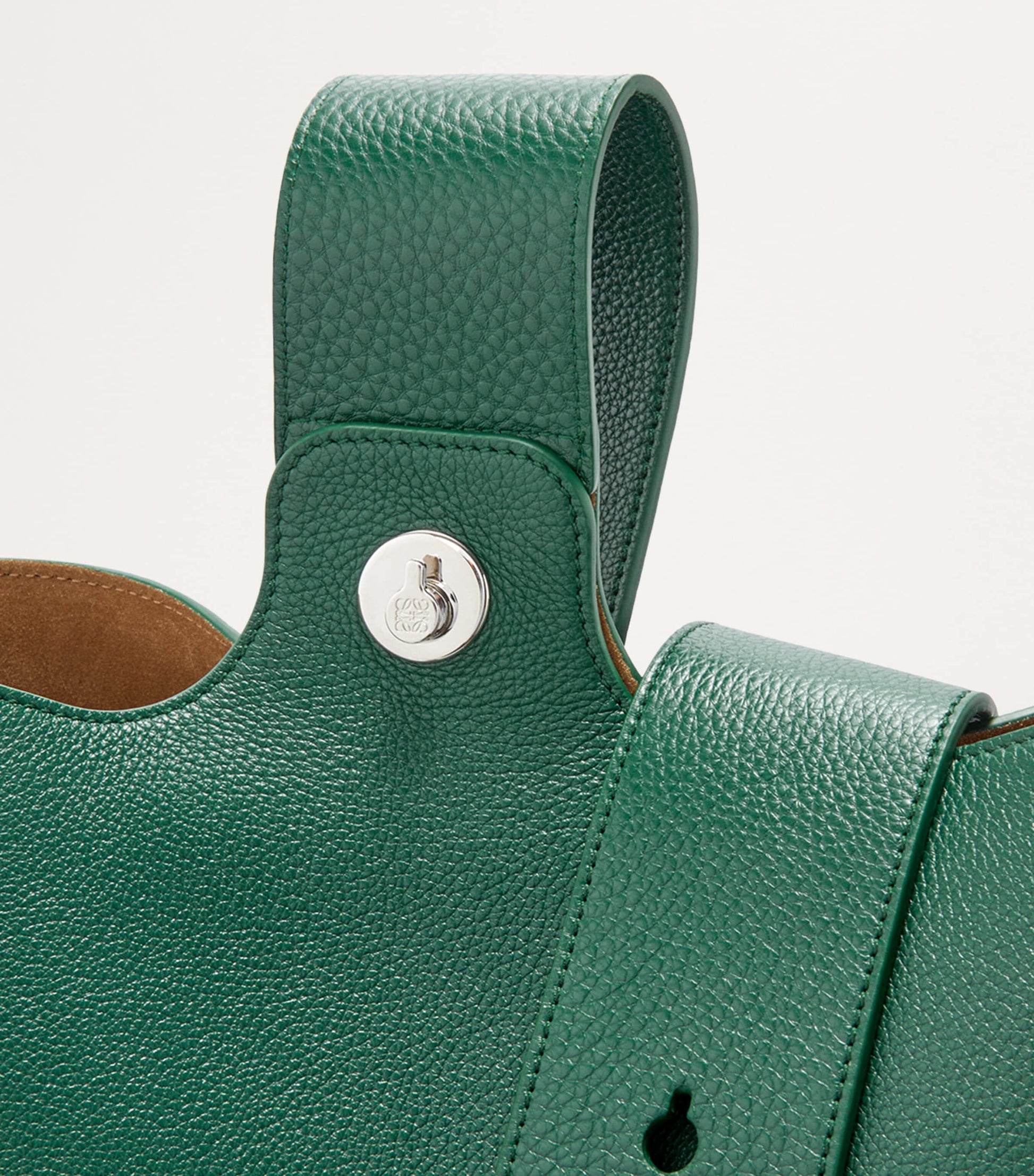 LOEWE Large Leather Pebble Bucket Bag