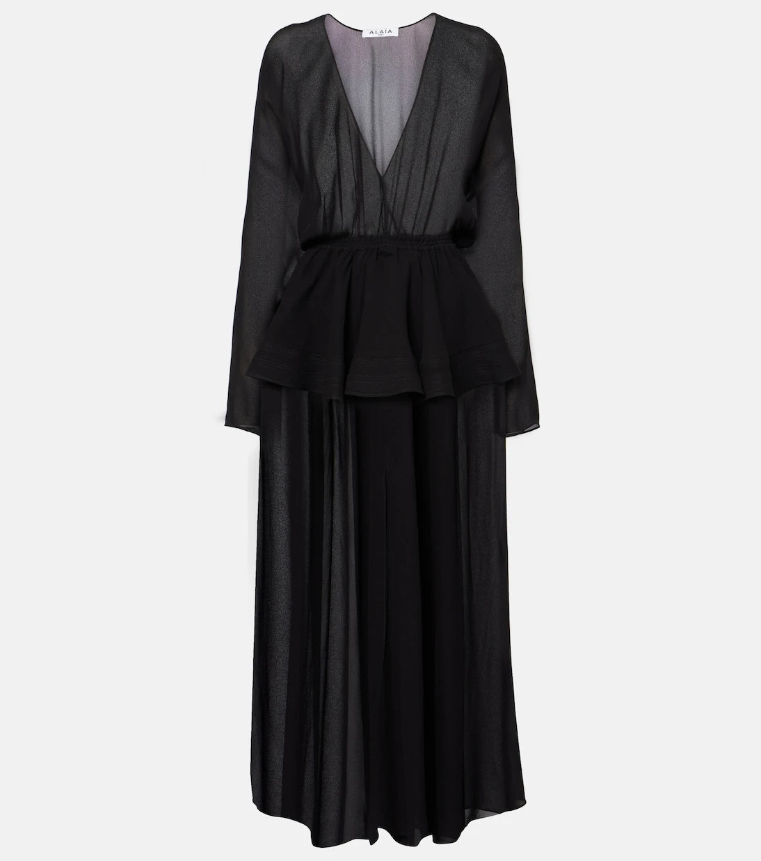 Alaïa - Peplum midi dress