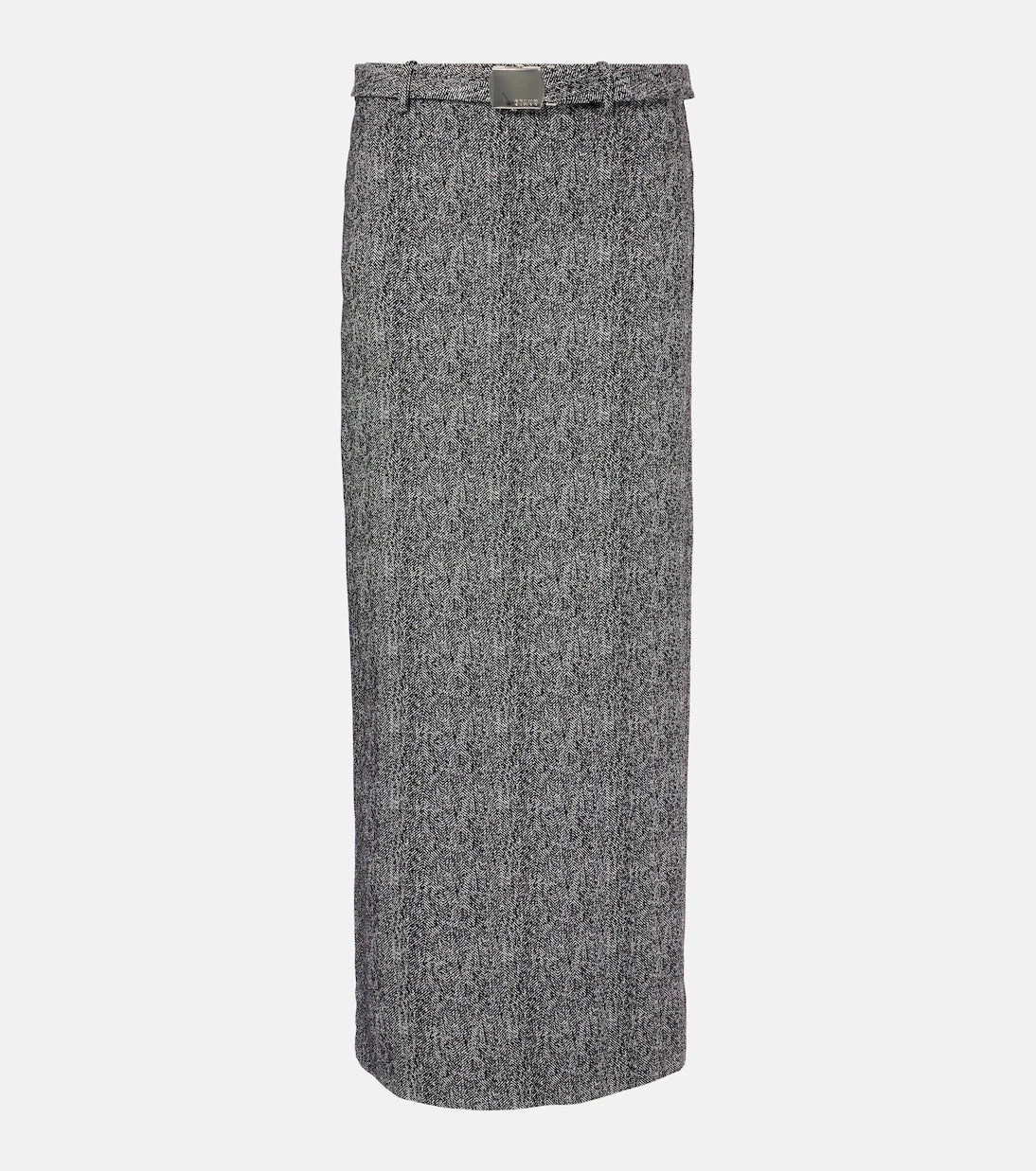 Staud - Murray herringbone maxi skirt