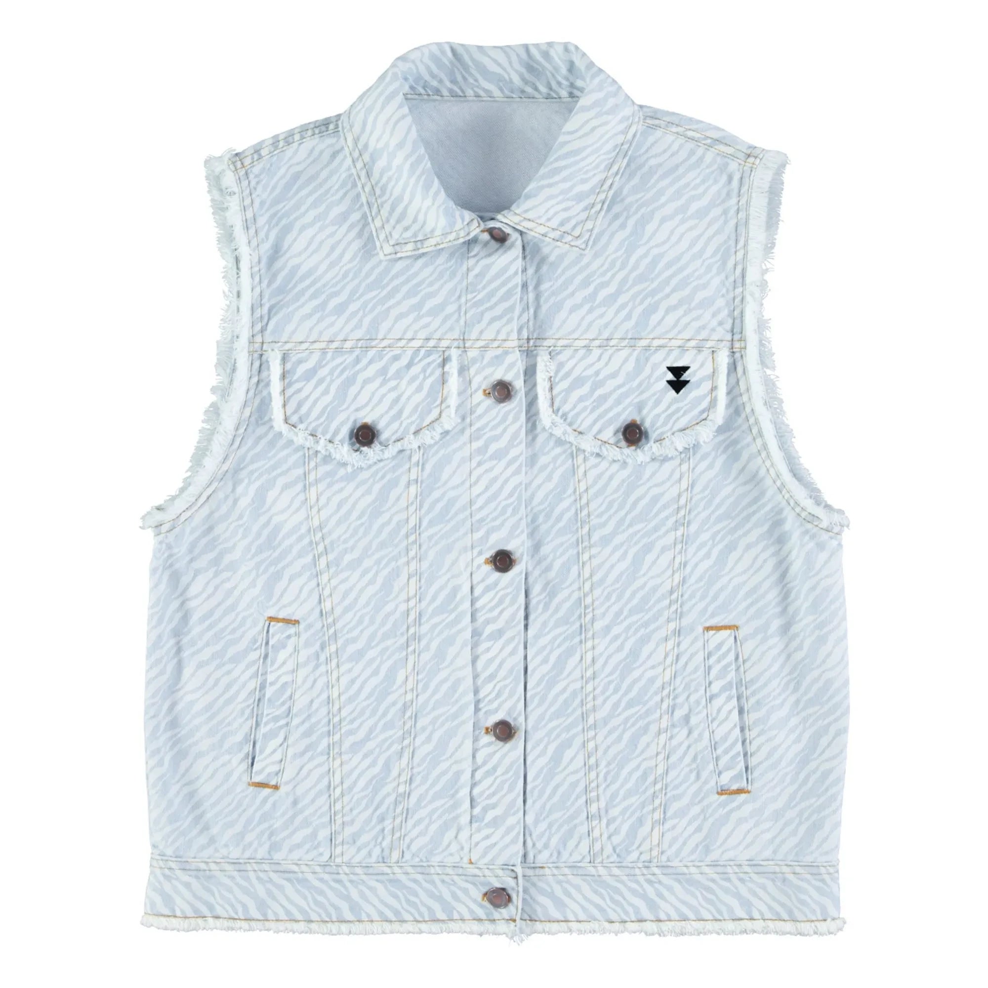 Sisters Department - Sleeveless Jacket | Denim blue