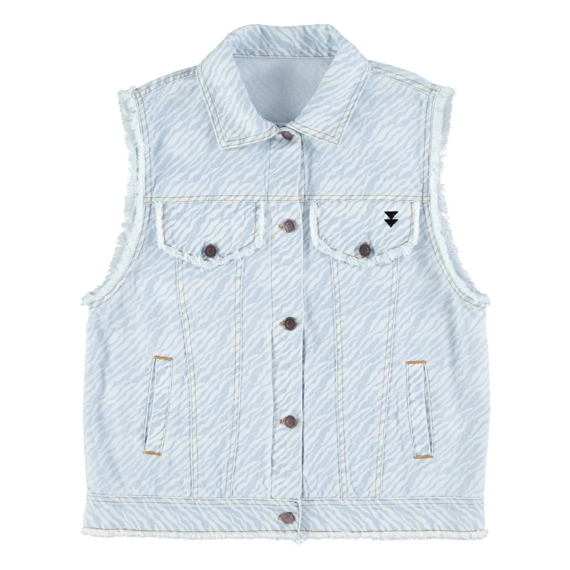 Sisters Department - Sleeveless Jacket | Denim blue