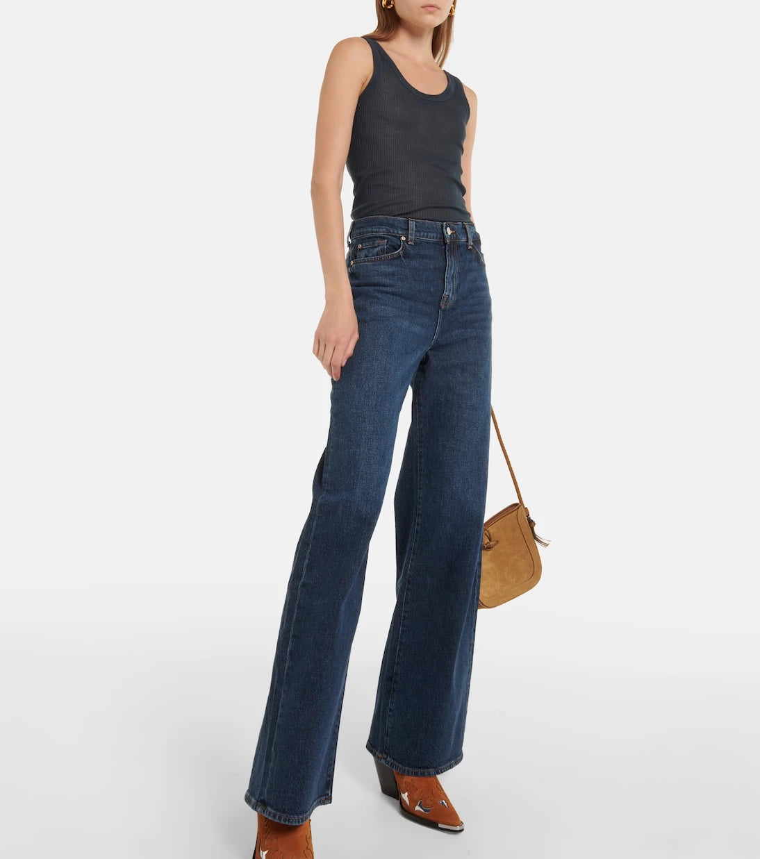 7 For All Mankind - Scout high-rise wide-leg jeans