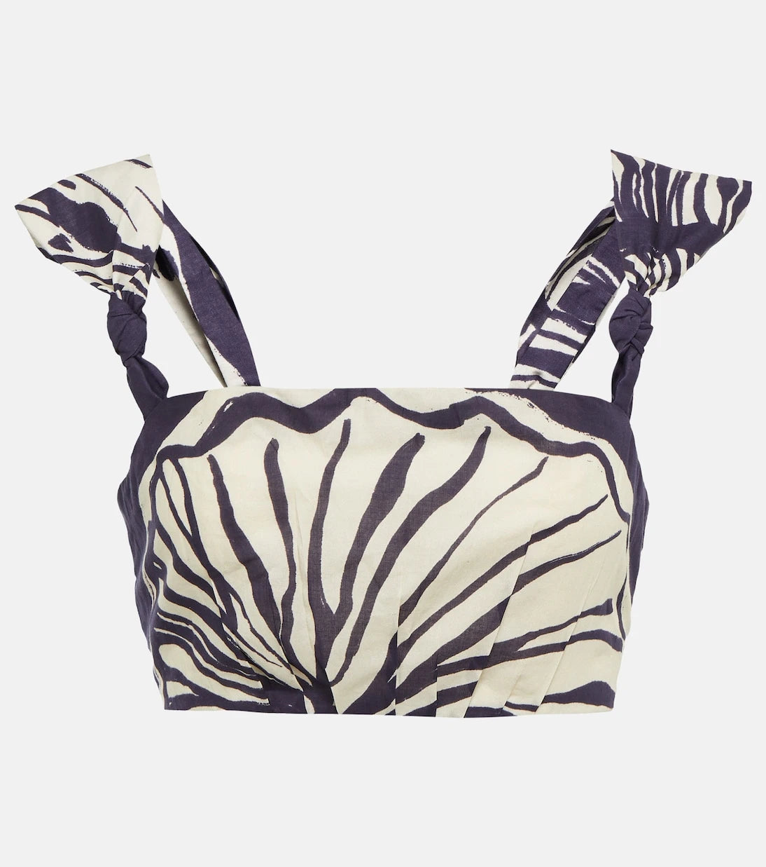 Johanna Ortiz - Into Nature printed cotton crop top