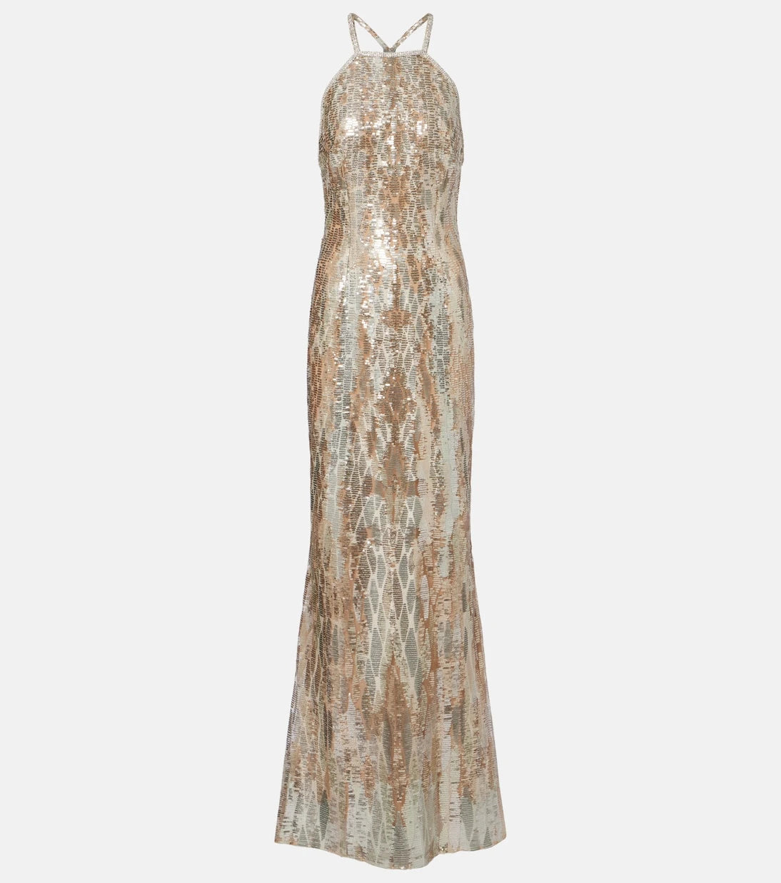 Elie Saab - Sequined silk-blend gown