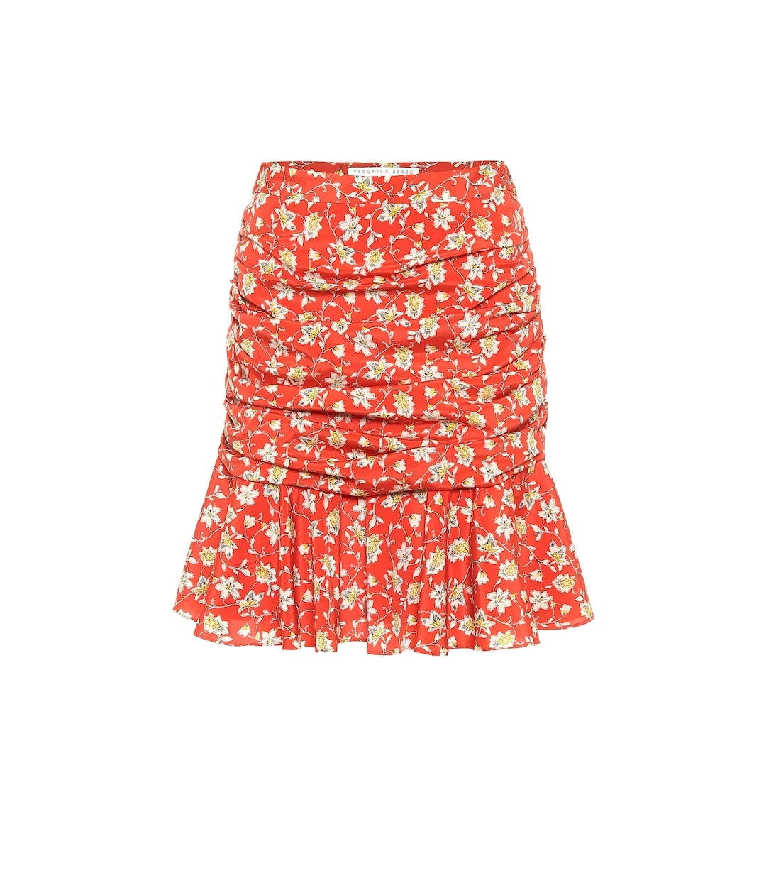 Veronica Beard - Taras floral stretch-silk miniskirt