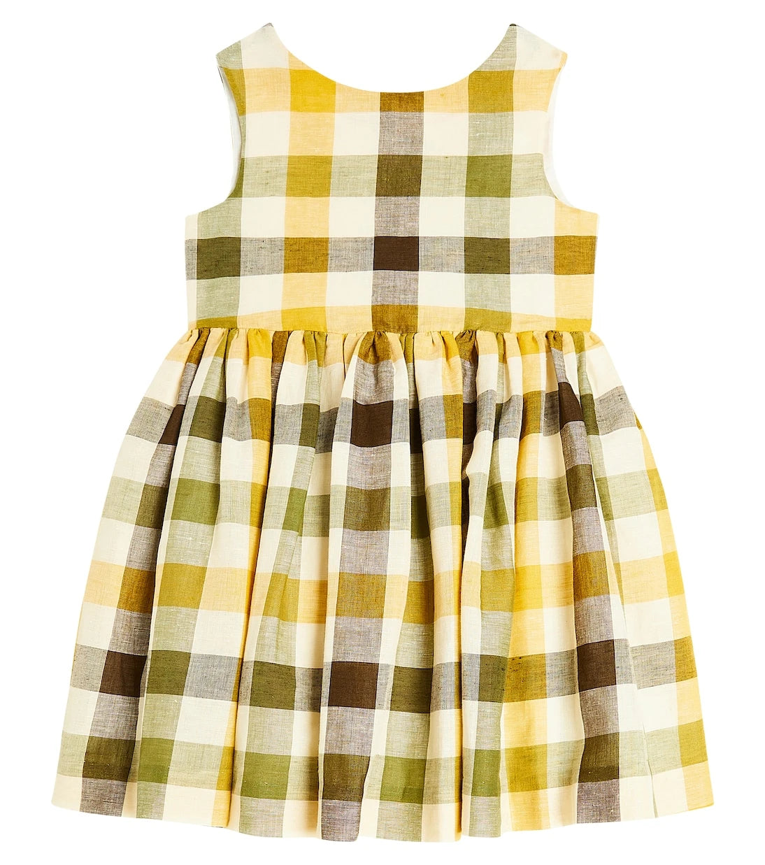 Bonpoint - Alise checked linen and cotton dress