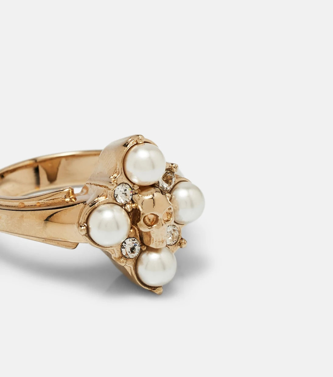 McQueen - Skull embellished ring