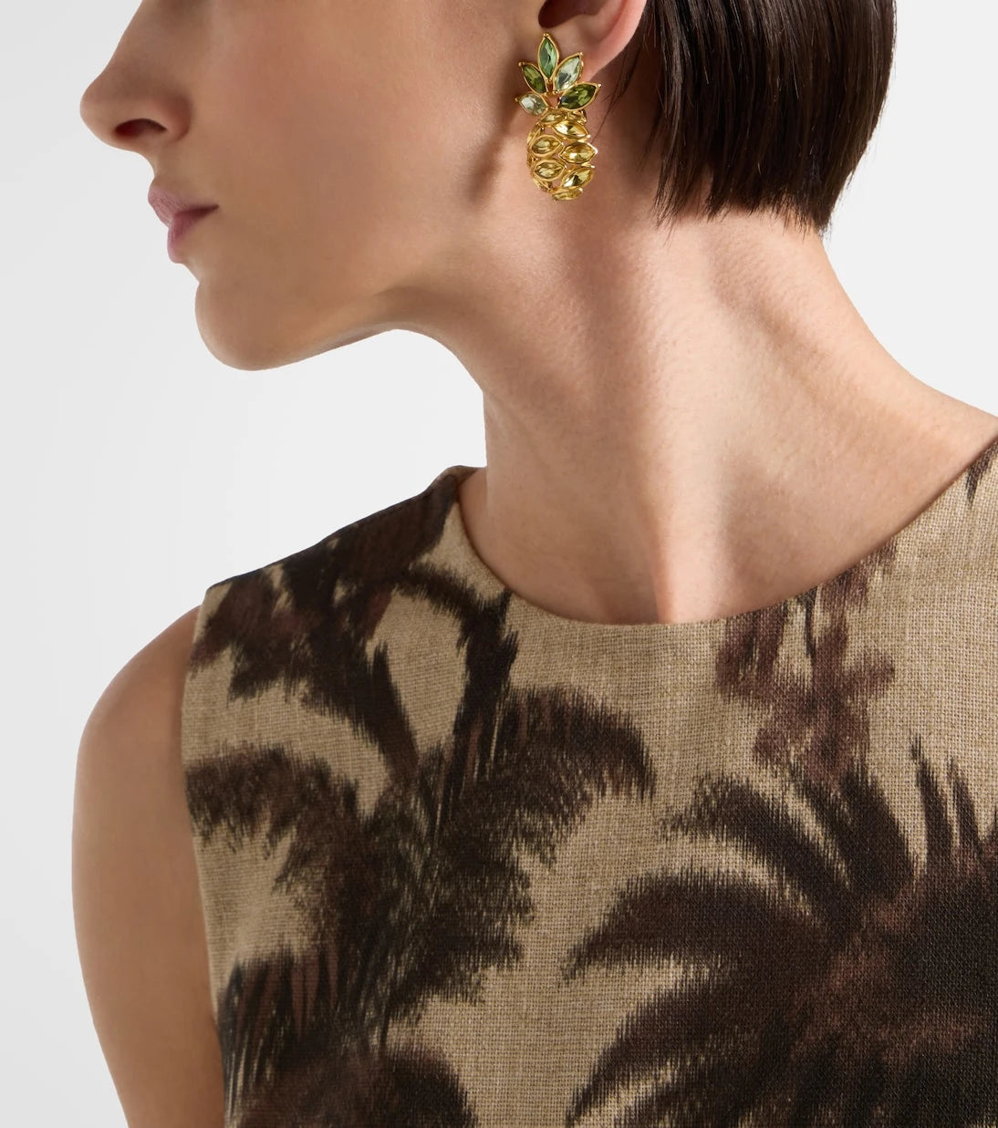 Oscar de la Renta - Pineapple embellished earrings