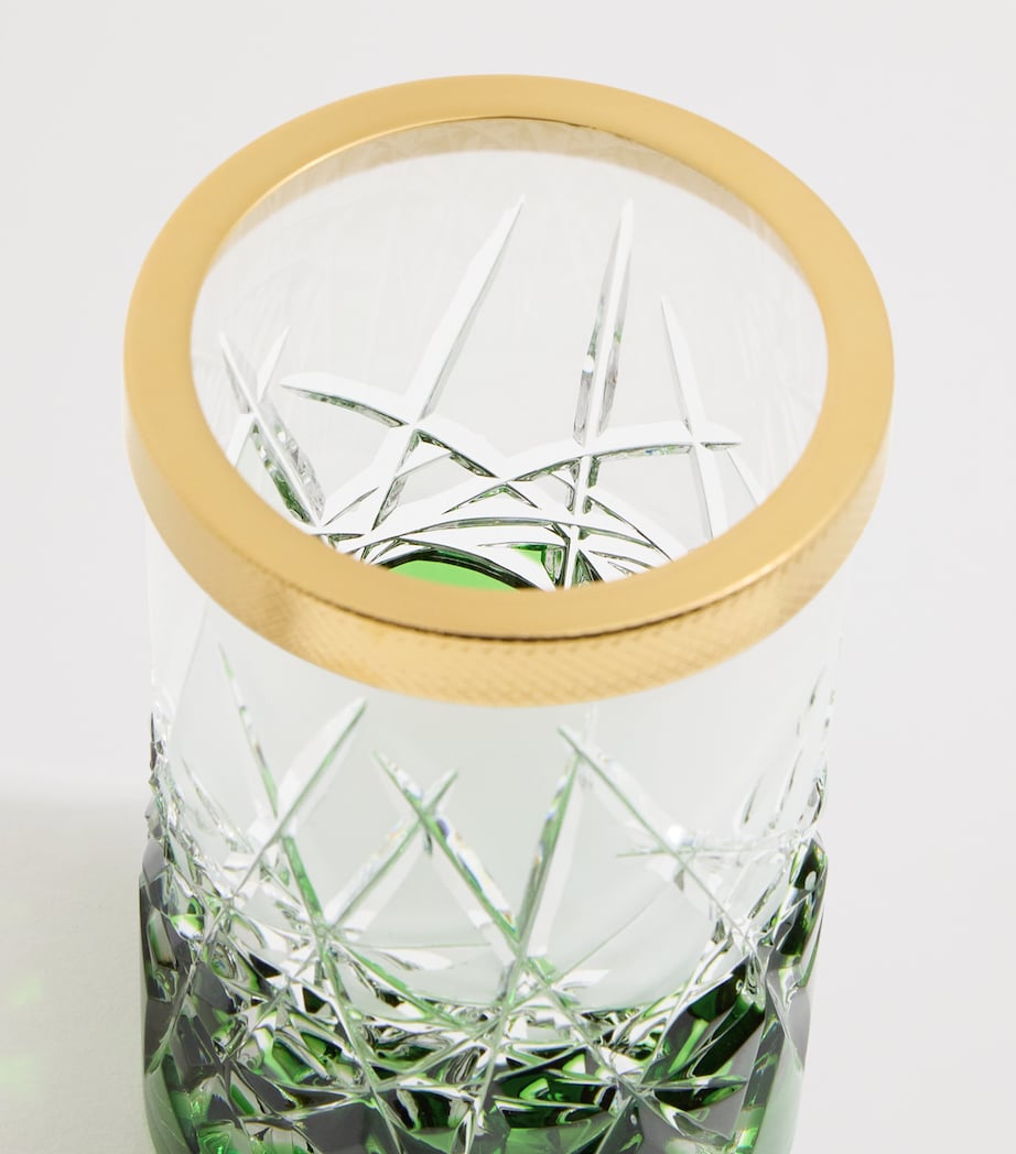 Crystal Ivy Green Toothbrush Holder