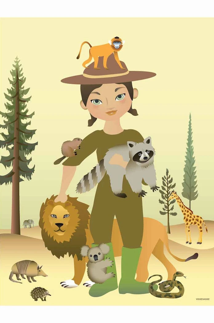 Vissevasse The Zookeeper Poster 30x40 cm