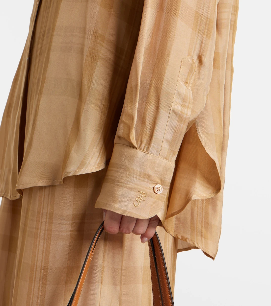 The Frankie Shop - Peri checked twill shirt