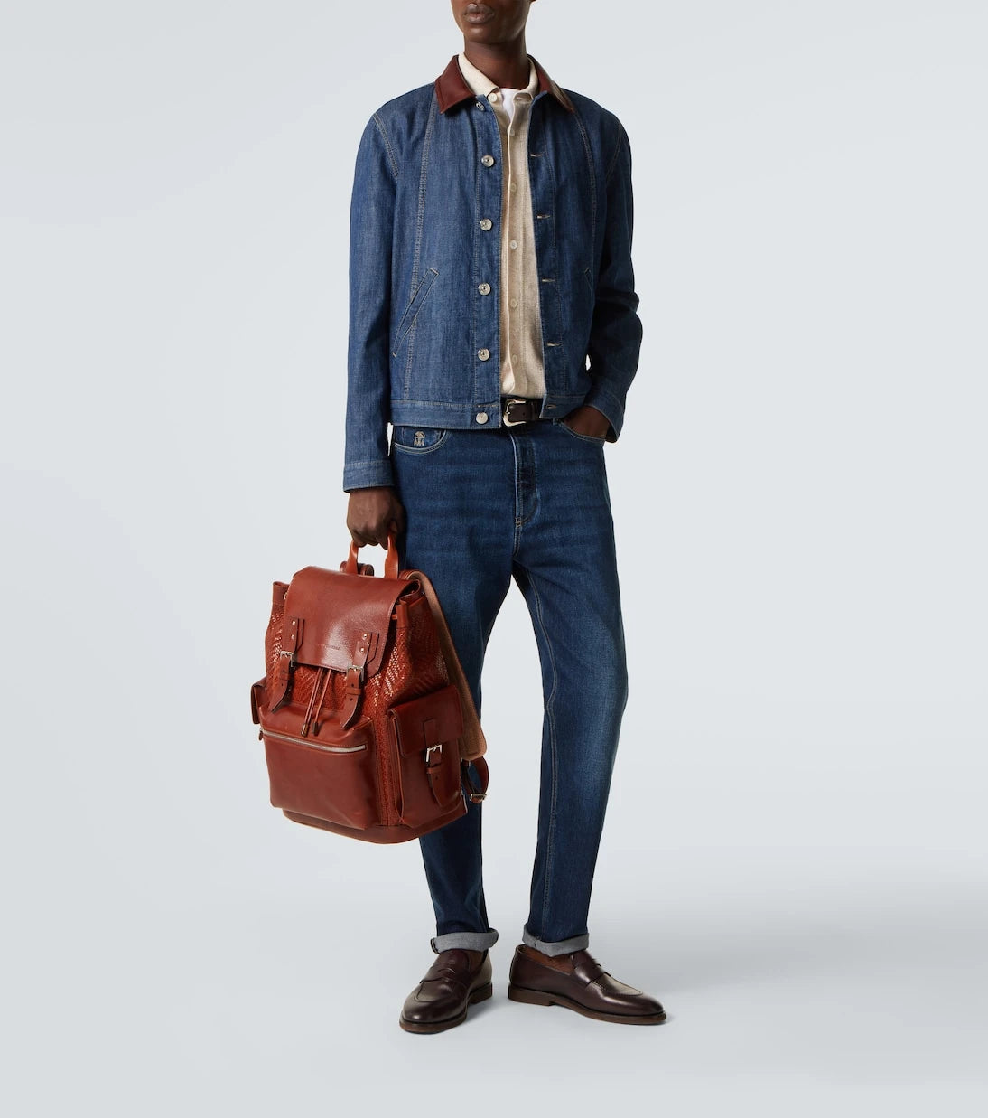 Brunello Cucinelli - City leather backpack