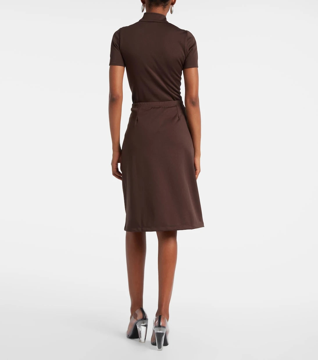Courrèges - Interlock Tracksuit midi skirt