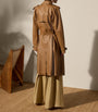 Brown Lambskin Niles Trench Coat