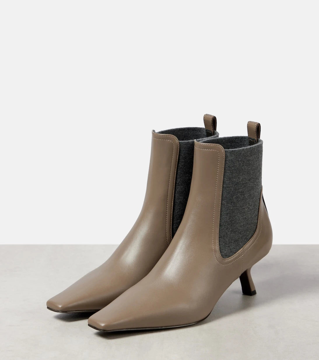 Brunello Cucinelli - Leather ankle boots