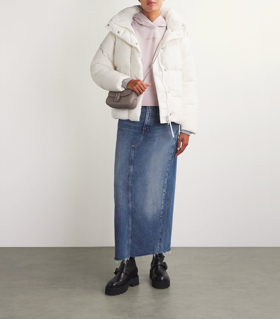 Canada Goose White Down-Filled Junction Parka