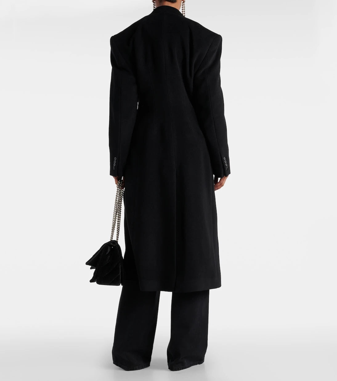 Balenciaga - Cinched cashmere and wool coat