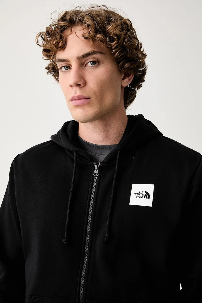 Kapüşonlu, fermuarlı erkek pamuklu The North Face Box Regular sweatshirt