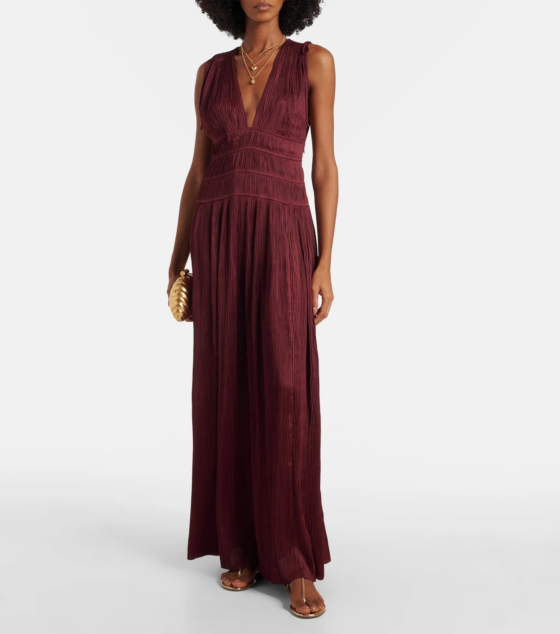 Ulla Johnson - Tasneem satin plissé gown