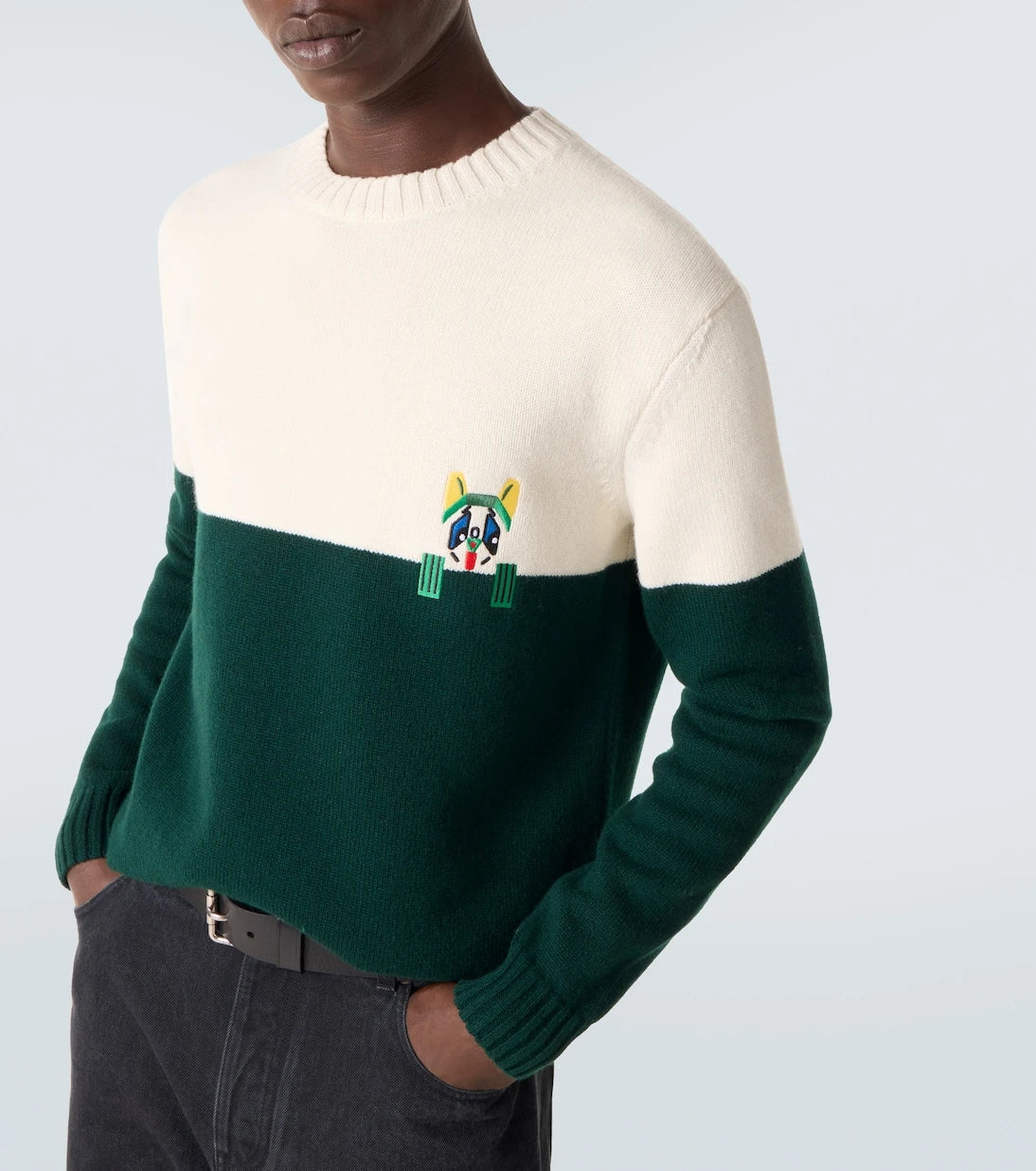 Loewe - x Louis Wain embroidered wool sweater