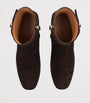 Tod's Brown Suede Stivaletto Cuoio Ankle Boots 35