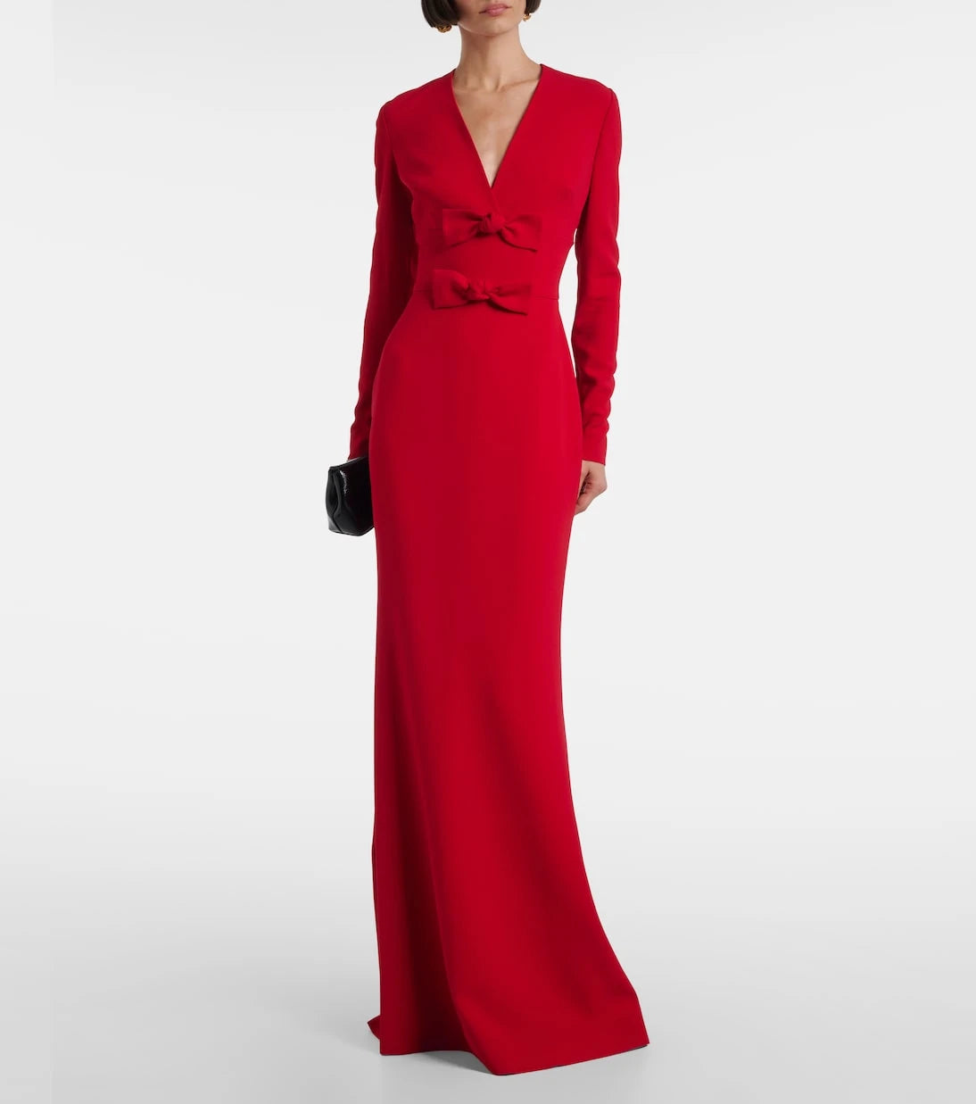 Elie Saab - Bow-detail cady gown
