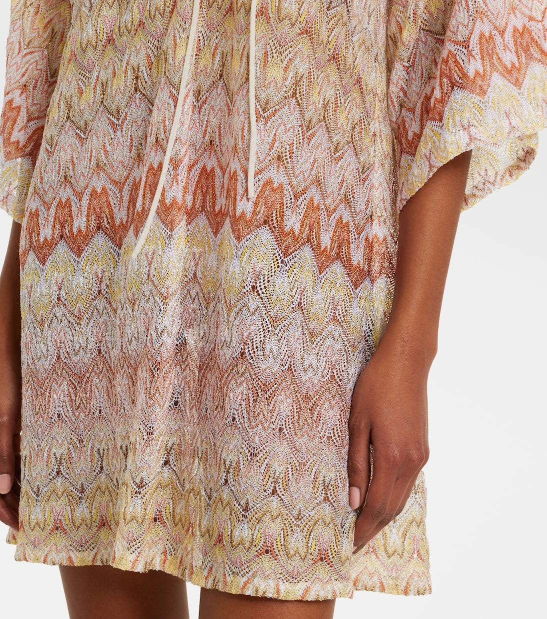 Missoni - Zigzag lamé beach cover-up