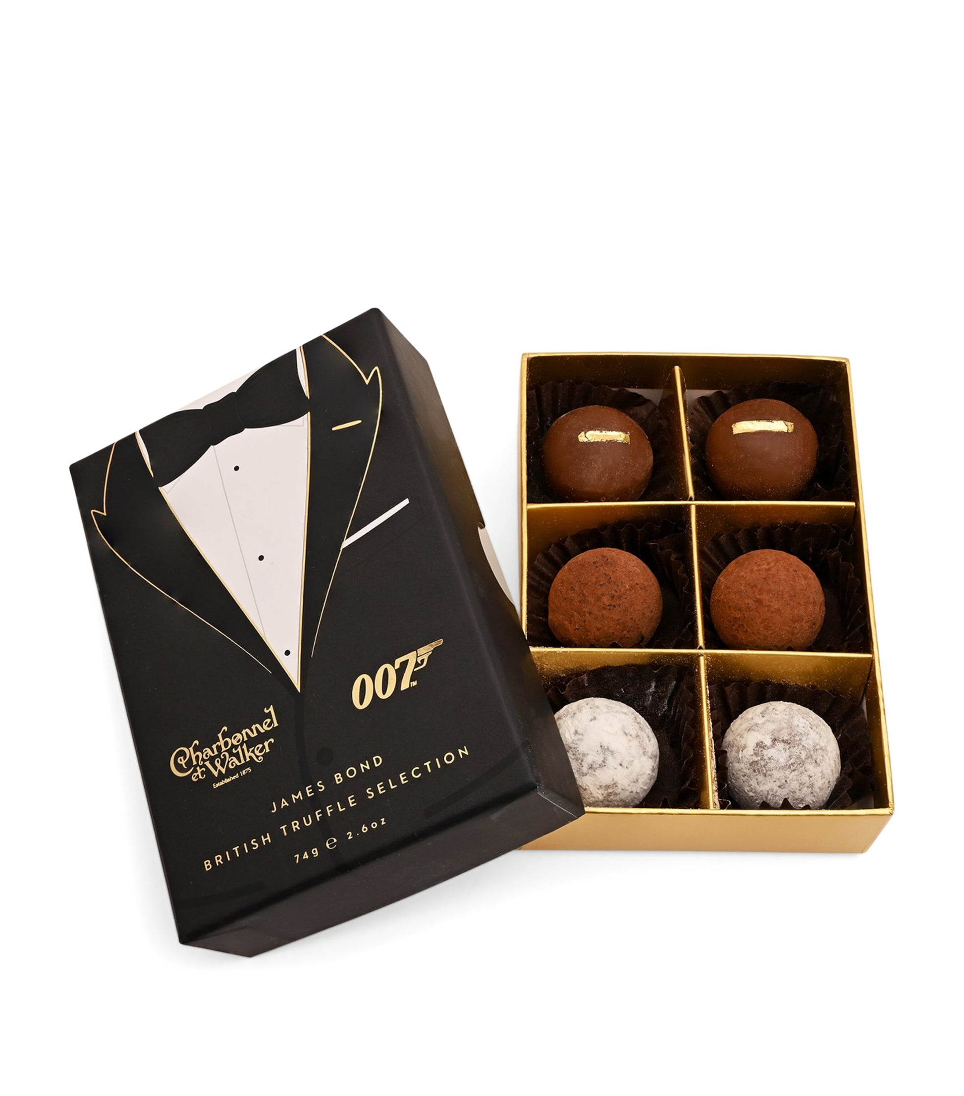 James Bond Tuxedo British Truffle Selection (74g)