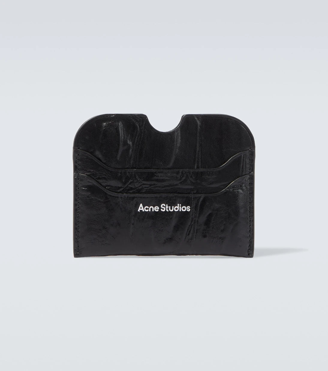 Acne Studios - Croc-effect leather card holder