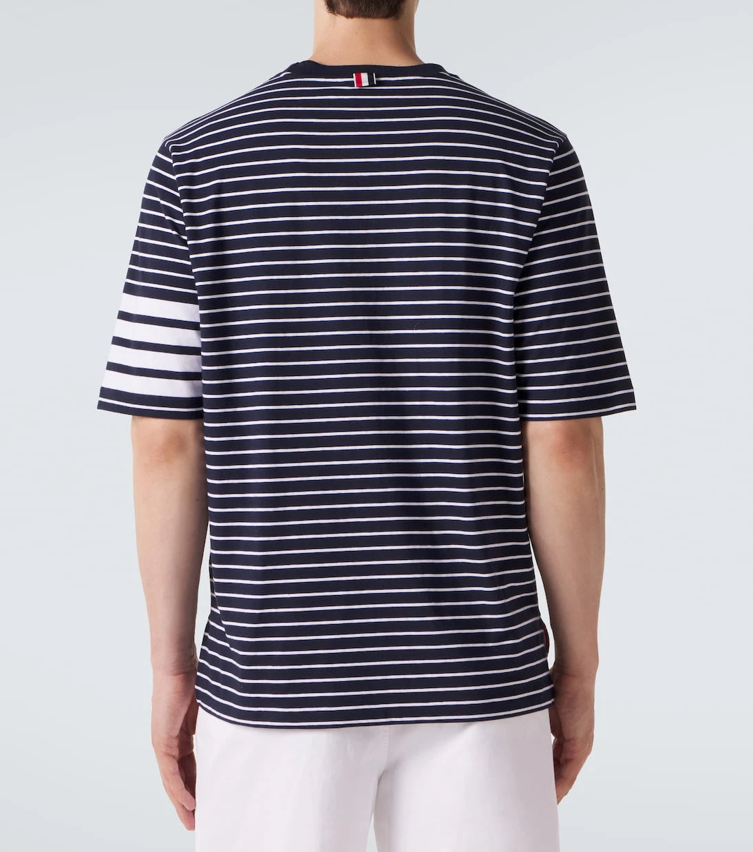 Thom Browne - 4-Bar striped cotton T-shirt
