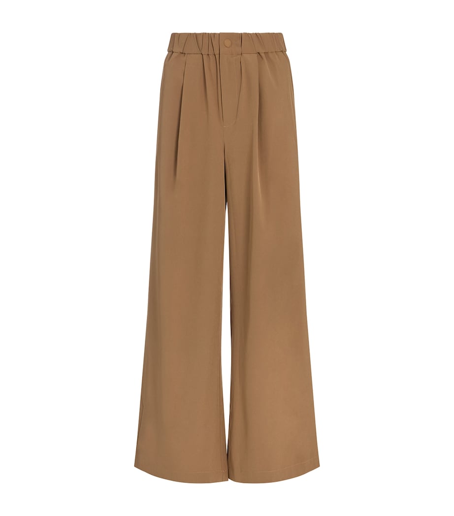 Varley Brown Kayson Wide-Leg Trousers